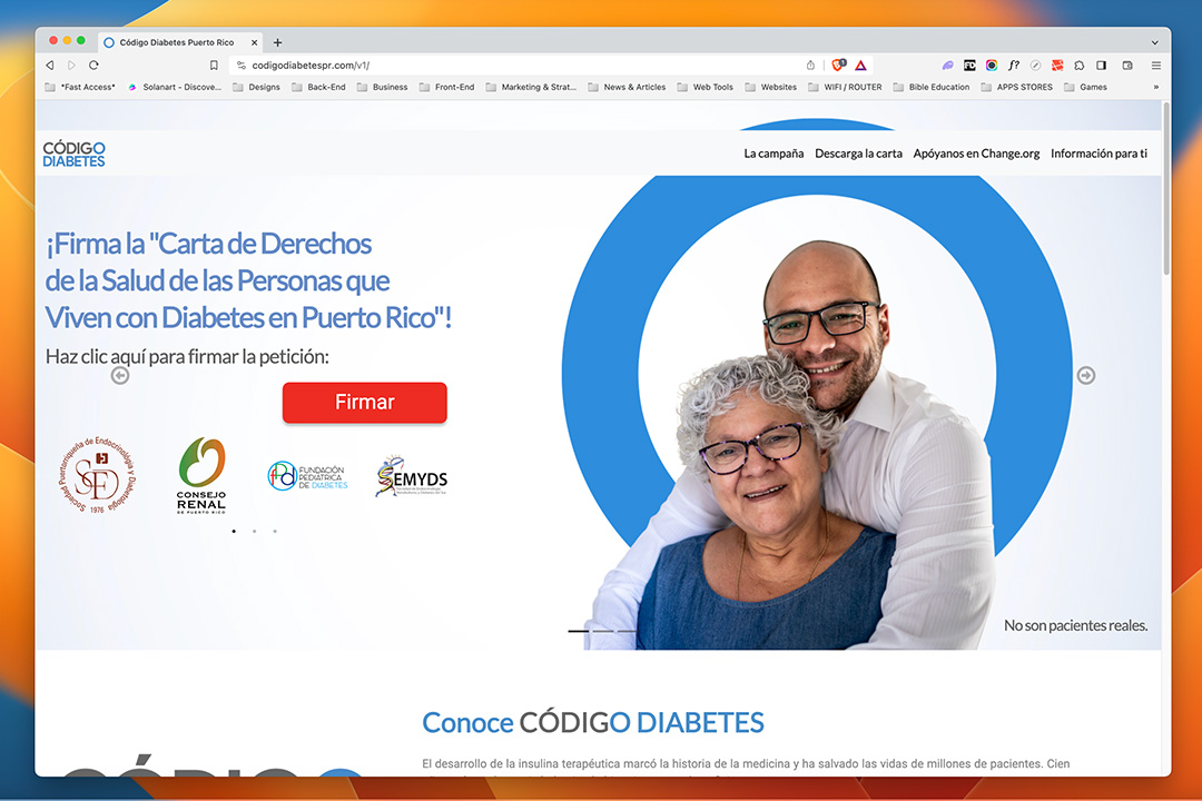 Código Diabetes PR v1 project showcase
