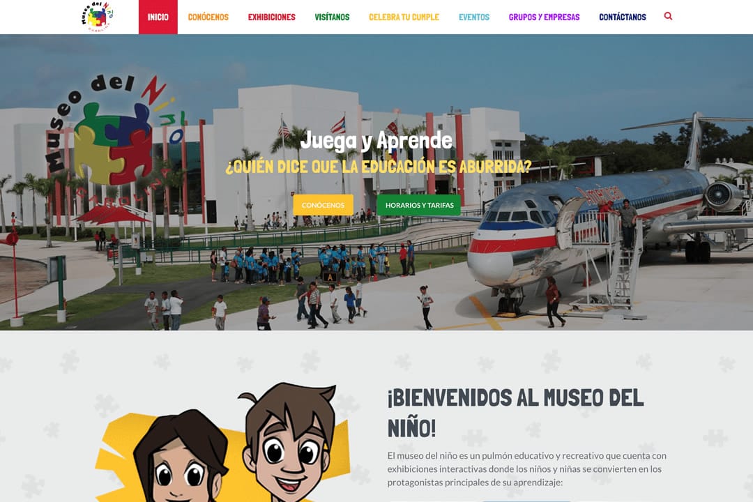 Museo del Niño de Carolina website screenshot